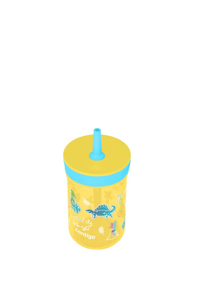 Contigo® Kids Leighton Spill-Proof Tumbler with Straw, 14 oz - Pineapple Blue Raspberry & Little Dinos