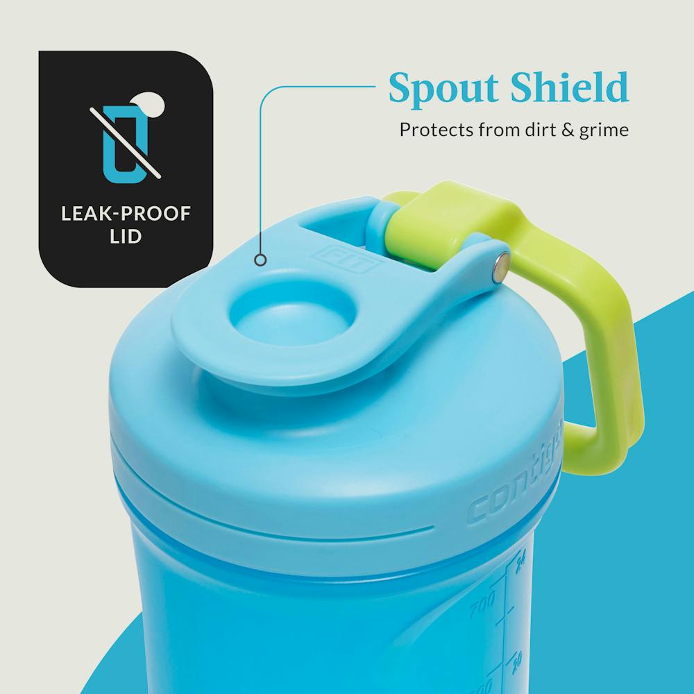 Shake & Go Fit 2.0, Mixer Bottle with Microban, 28oz, Blue Raspberry