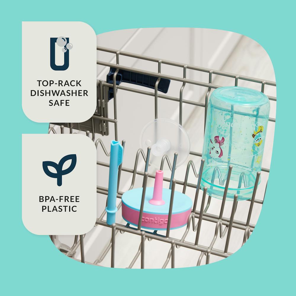 Kids Leighton Spill-Proof Tumbler with Straw, 14oz., 2-Pack - Jade VinePAW Patrol & Blue Raspberry PAW Patrol