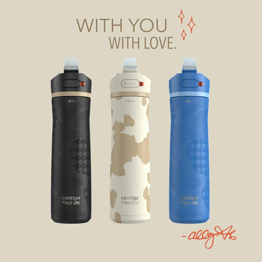 Contigo® x Ally Love Ashland Chill 2.0 Stainless Steel Water Bottle with AUTOSPOUT® Lid, 24oz - Licorice