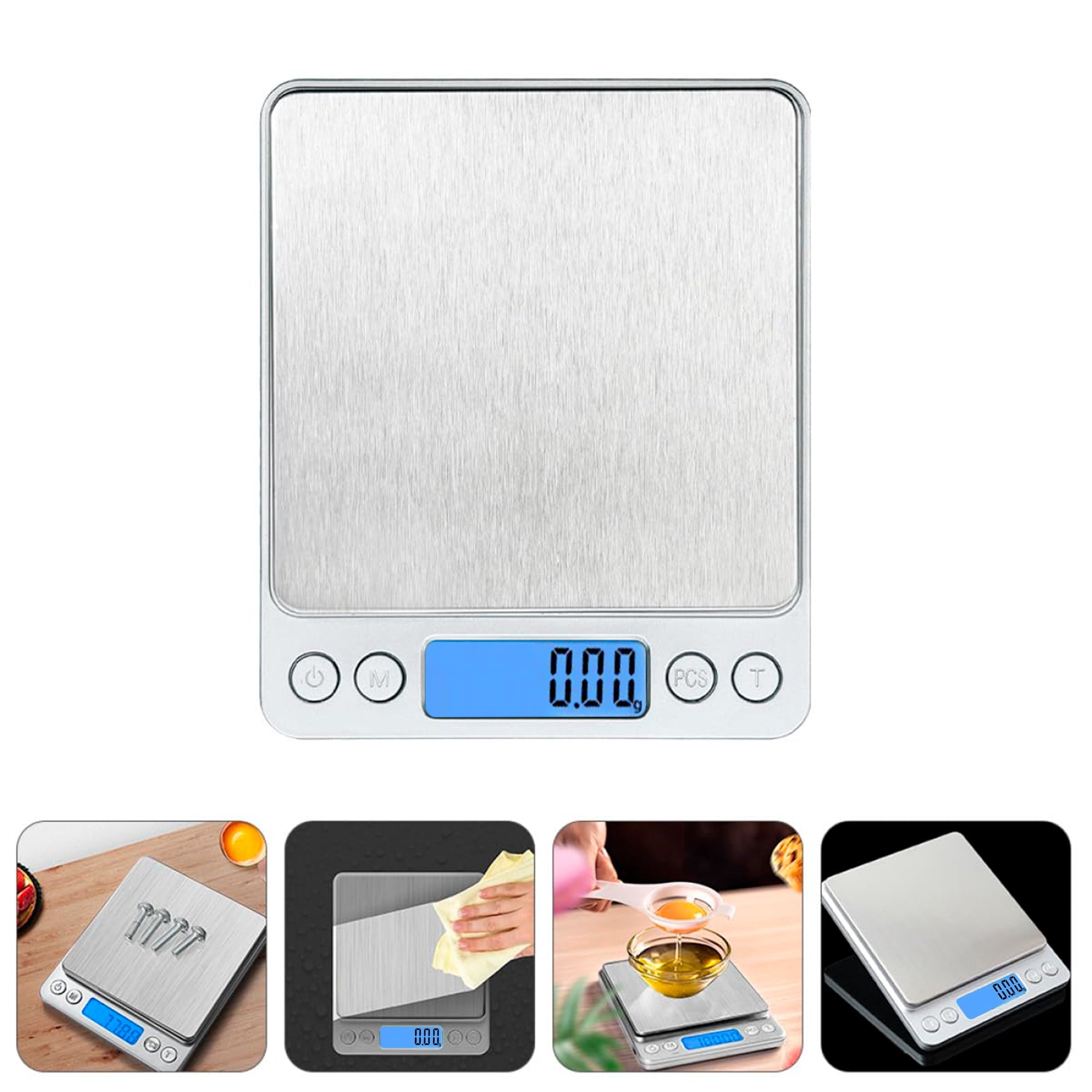 Kitchen Food Scale, Digital Kitchen Scale with LCD Display, Weight Grams and Ounces for Baking Cooking and Meal Prep