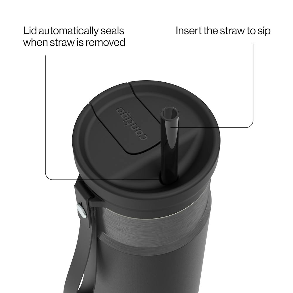24oz SnapSeal™ Bottle - Licorice Gunmetal