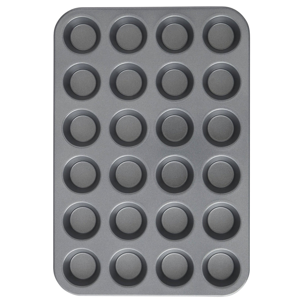 Everyday Non-Stick 24-Cup Mini Muffin Pan Cupcake Tin 14.65" x 9.9" x 0.8", Packaging May Vary