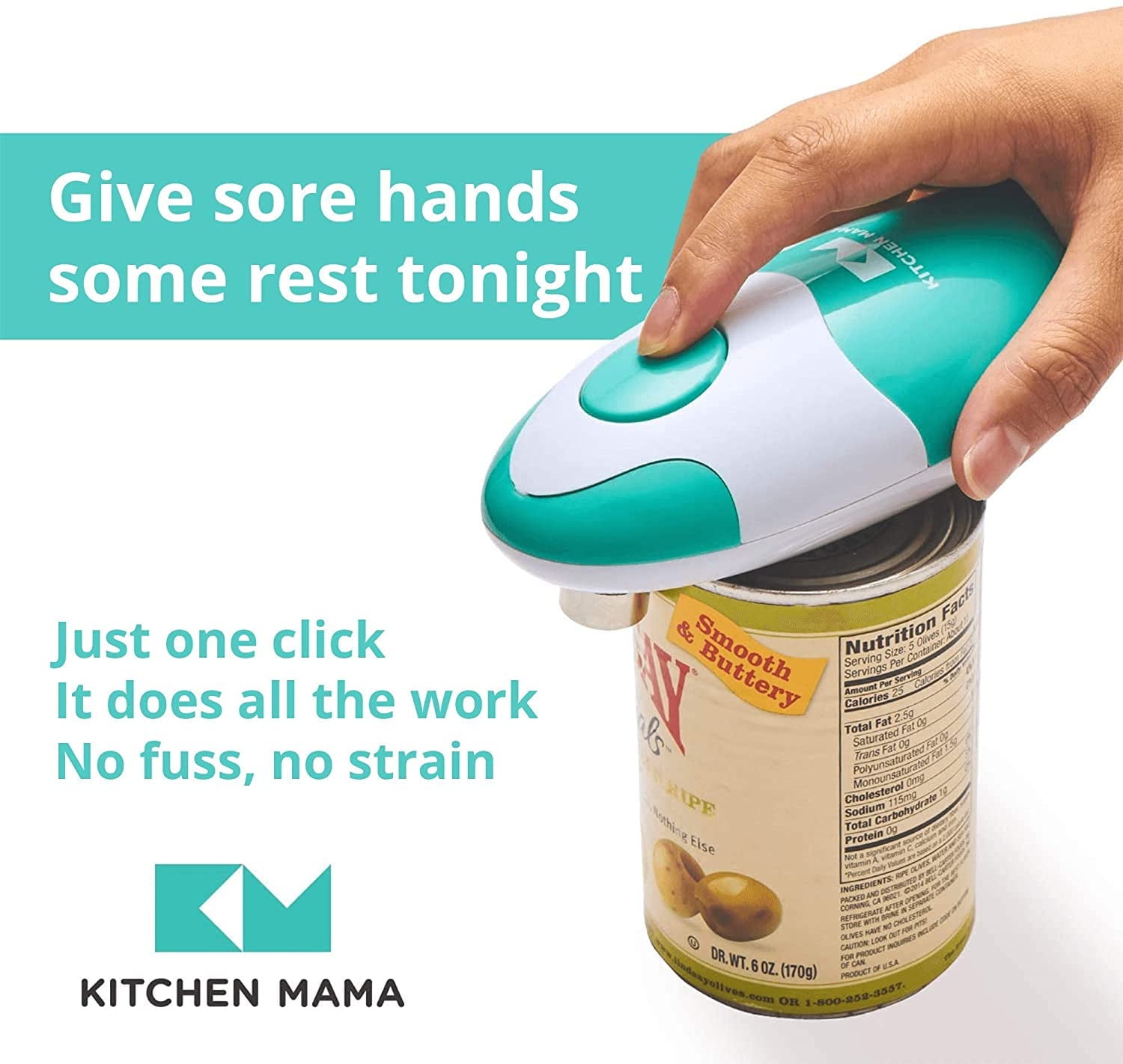 Auto Electric Can Opener: Open Your Cans with A Simple Press of Button - Automatic, Hands Free, Smooth E...