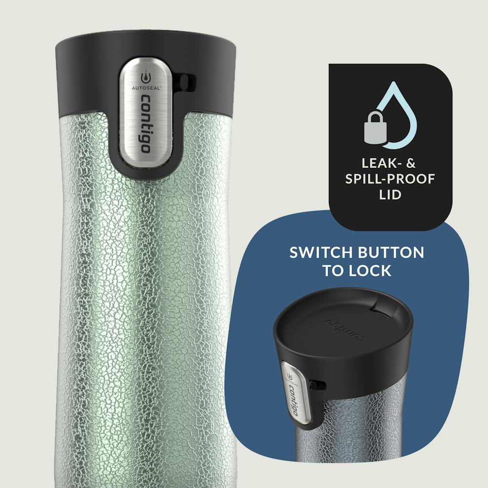 Contigo® West Loop 3.0 Stainless Steel Travel Mug with AUTOSEAL® Lid, 20oz, 2-Pack - Crystal Lakeside & Crystal Agave