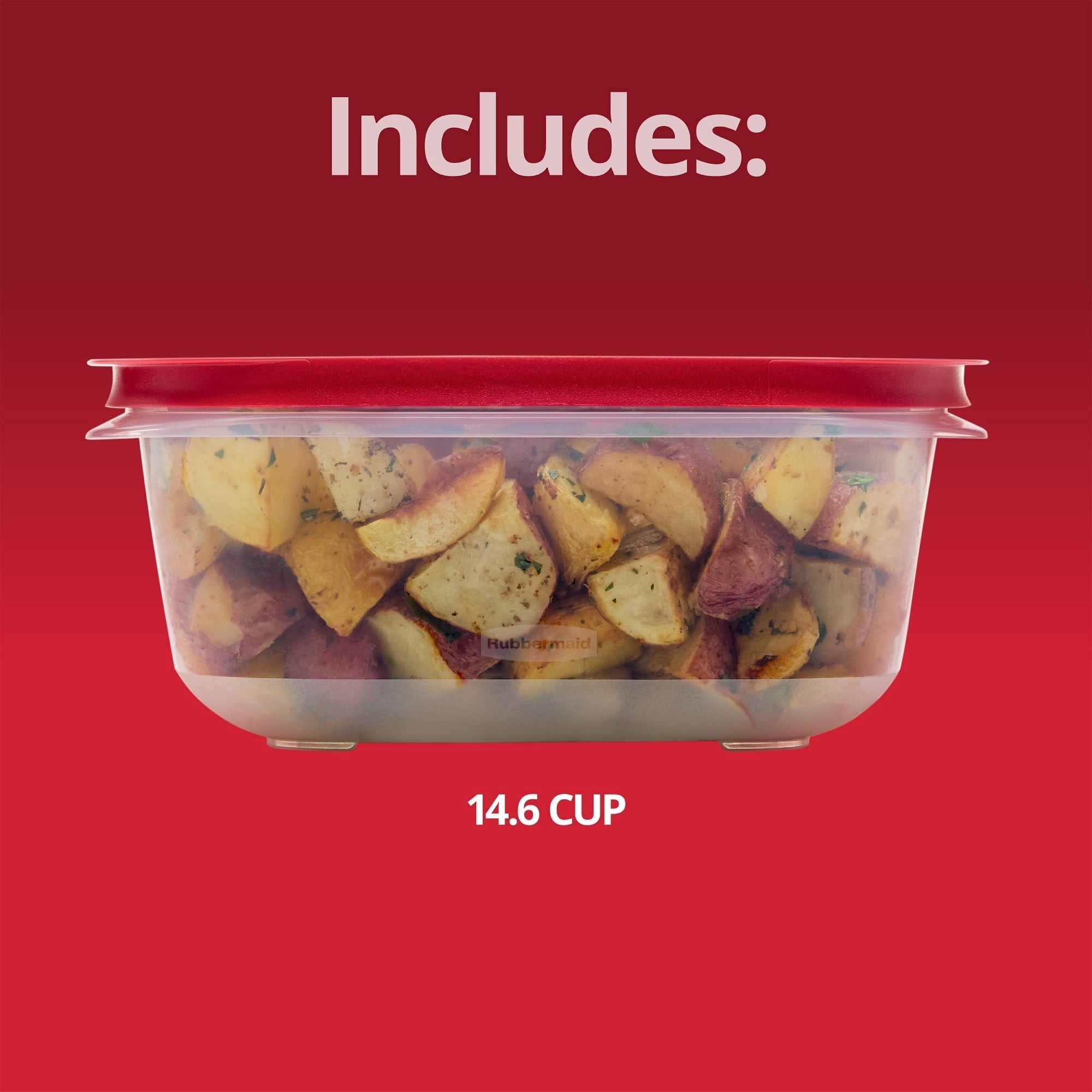 14.66-Cup EasyStore Square Container, Food Storage Container, Food Storage Container with Lids