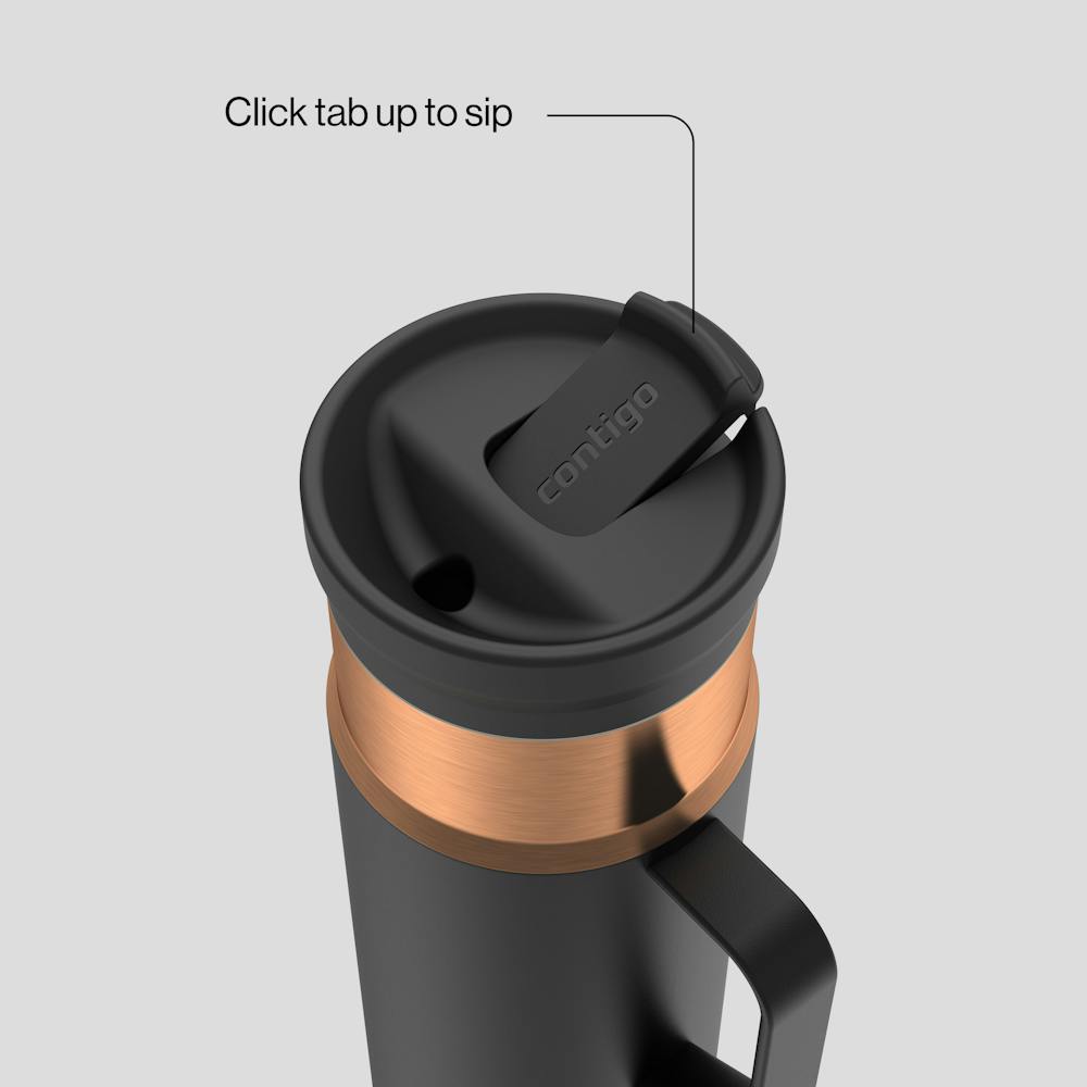 20 oz SnapSeal™ Bottle w/Handle - Licorice Bronze
